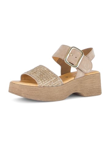 Gabor Plateau Sandaletten in Beige