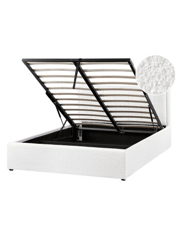 Beliani Doppelbett MONTLAUR in Weiß - (W) 149 x (H) 89 x (L) 216 cm