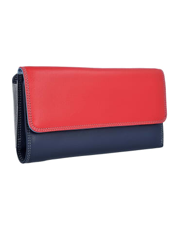 MYWALIT Tri-fold Zip Wallet Geldbörse Leder 17 cm in royal