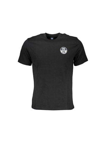 North Sails Schwarzes Baumwoll-T-Shirt