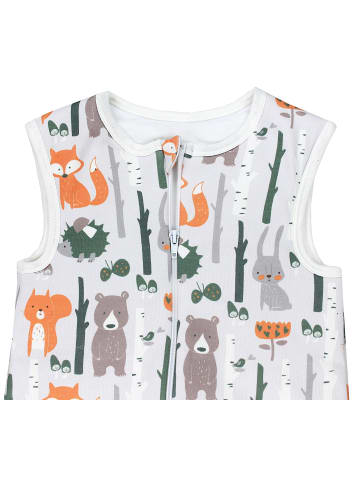 TupTam Baby Ganzjahresschlafsack mit Beinen 2,5 Tog in grau/orange