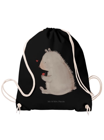 Mr. & Mrs. Panda Turnbeutel Bär Marienkäfer ohne Spruch in Schwarz