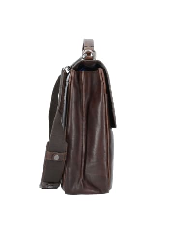 Leonhard Heyden Roma Aktentasche Leder 39 cm Laptopfach braun