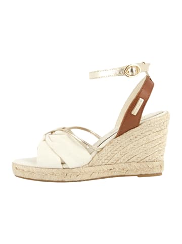 Les Tropéziennes par M Belarbi Blondel Leder Keilsandalen Beige
