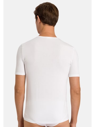 Hanro Unterhemd / Shirt Kurzarm Natural Function in Weiß