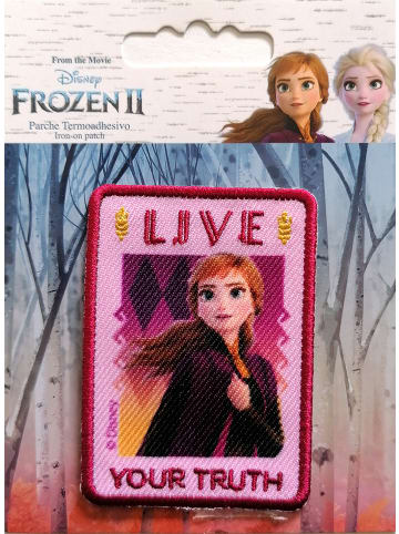 Disney Anna Live Your Truth  Applikation Bügelbild inRot