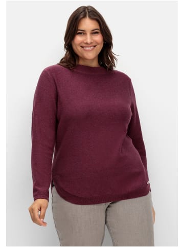 sheego Pullover in bordeaux