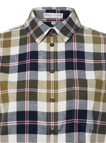 Marie Lund Bluse in oliv marine - 0078