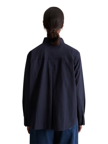 Marc O'Polo DENIM Bluse im Polo-Stil relaxed in Blue Depths