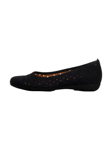 Gabor Flache Ballerinas aus Cervo-Leder Blau