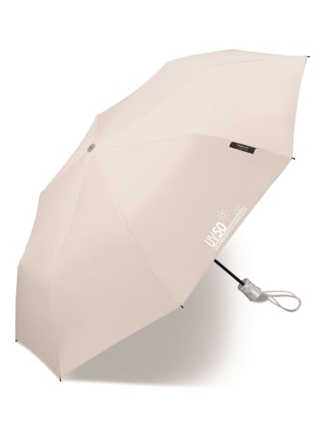 happy rain Mini AC UV50 Protect Automatik Taschenschirm in grau