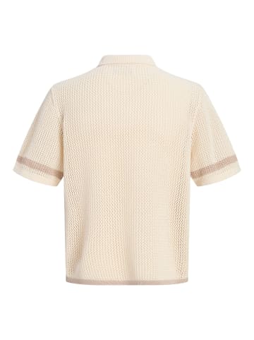 Jack & Jones Gestricktes Polo in Sea Salt