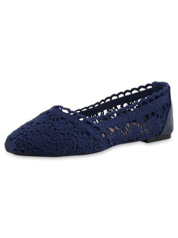 VAN HILL Klassische Ballerinas Aria in Dunkelblau