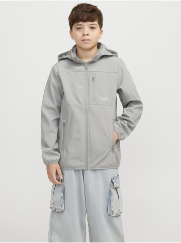 JACK & JONES Junior Softshell Jacke in Ultimate Grey