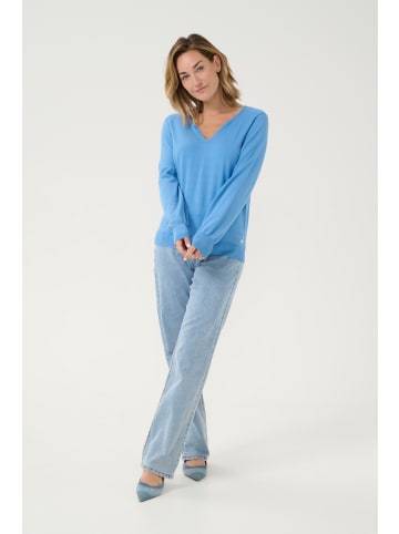 Cream Strickpullover CRDela in Silver Lake Blue