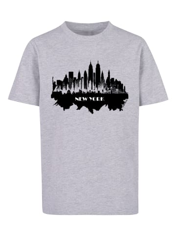 F4NT4STIC T-Shirt Cities Collection - New York skyline in grau meliert