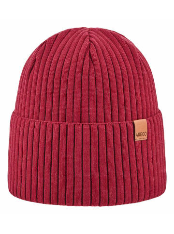ARECO Strickmütze in rot
