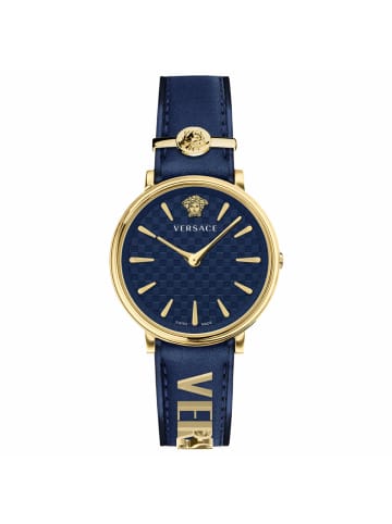 Versace Analoguhr für Damen in blau