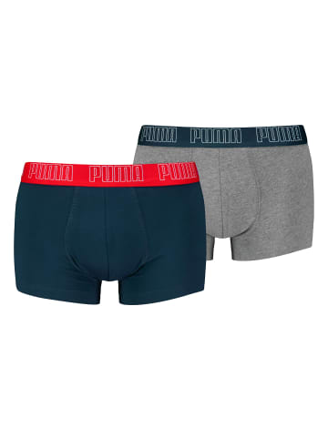 Puma Boxershort 2er Pack in Blau/Grau