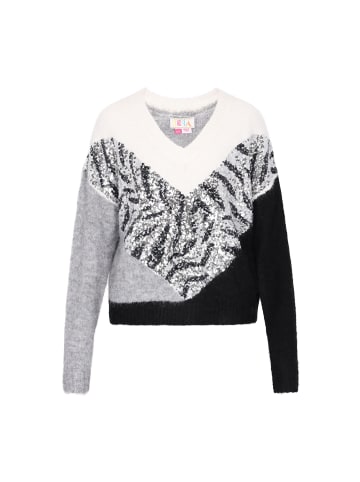 IZIA Women Sweater in black grey