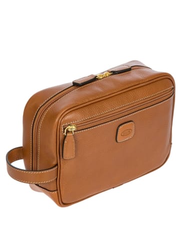 BRIC`s Life Pelle - Kulturbeutel 25 cm (cognac) in cognac