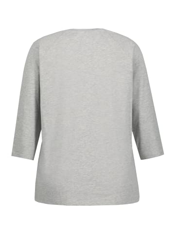 Ulla Popken Shirt in grau melange