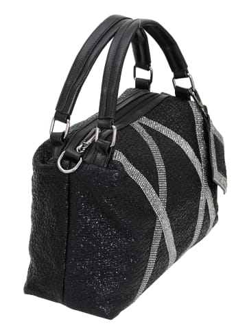 faina Handtasche in Schwarz Silber