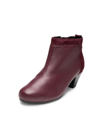 VITAFORM Hirschleder Stiefeletten in weinrot