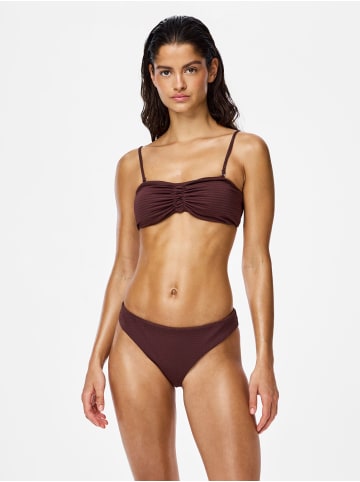 Pieces Bikinihose in Deep Mahogany