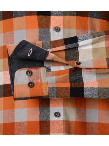 Redmond Langarm-Hemd in orange