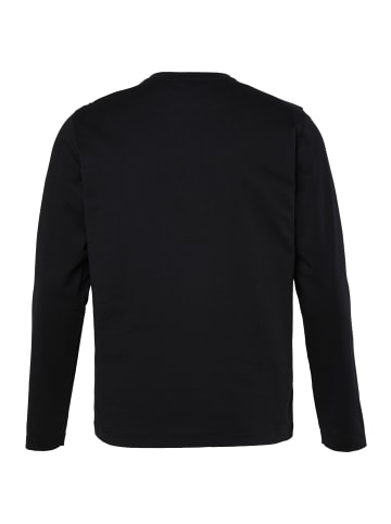Men Plus Kurzarm T-Shirt in schwarz