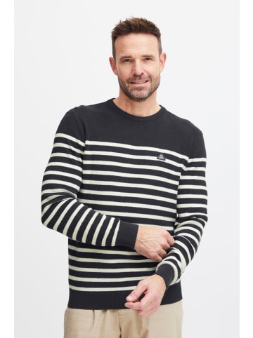 FQ1924 Strickpullover FQKyle stripe crew neck knit in Dunkelblau