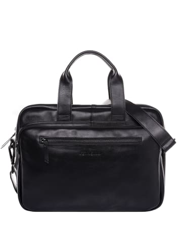 FEYNSINN Leder-Laptoptasche 15" Leder Businesstasche Unisex CASPER in schwarz