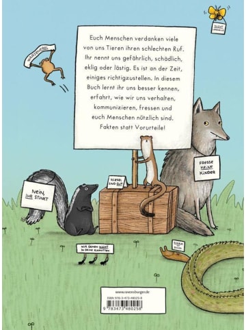 Ravensburger Keine bösen Tiere - Das etwas andere Tierbuch für Kinder ab 7 Jahren
