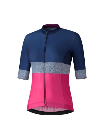 SHIMANO Short Sleeve Jersey W's YURI in blau/pink