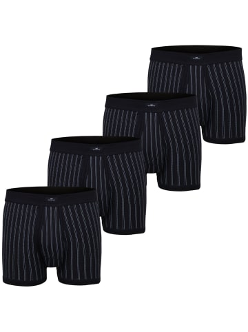 Götzburg Boxershorts 4er Pack in Dunkelblau / Streifen