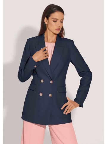 MADELEINE Zweireihiger Longblazer mit Futter in marine