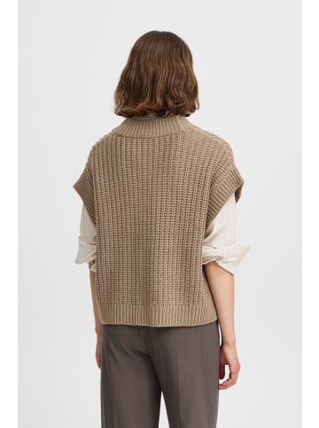 b. young Strickweste BYOTINKA Baggy fit in Walnut