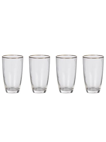 Butlers Butlers Londrinkglas GOLDEN TWENTIES 4er-Set in Durchsichtig