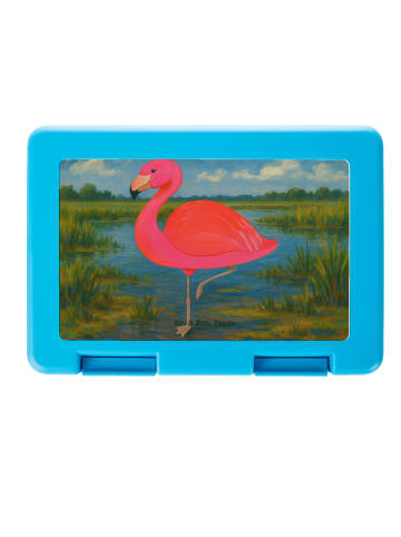 Mr. & Mrs. Panda Snackbox Flamingo Classic Design ohne Spruch in Weiß