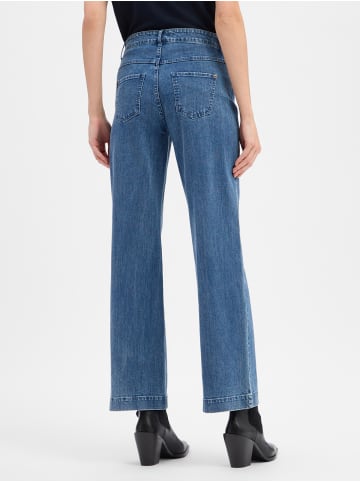 Marie Lund Wide Leg Jeans in light stone