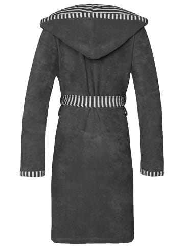 Vossen Bademantel mit Kapuze in graphit