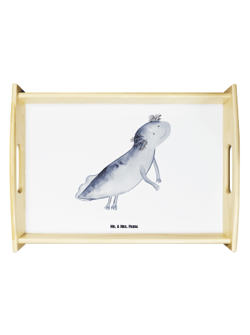 Mr. & Mrs. Panda Tablett Axolotl Schwimmen ohne Spruch in Weiß