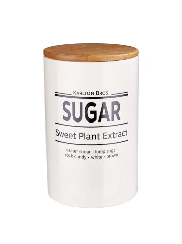 Butlers Vorratsdose KARLTON BROS. Zucker 4er-Set in Weiß