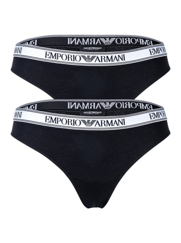 Emporio Armani Slip 2er Pack in Schwarz