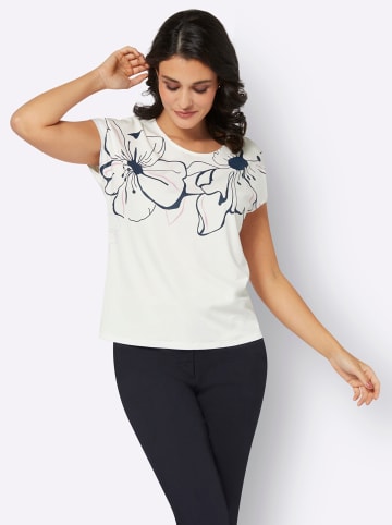 creation L Shirt in ecru-rosé-bedruckt