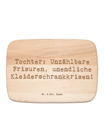 Mr. & Mrs. Panda Holzbrett Spruch Tochter Mode mit Spruch in Transparent