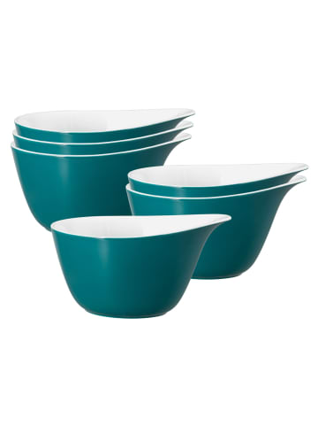 Seltmann Weiden 6er Set Müslischalen Life Fashion in – 16 x 14 cm in Trendy Petrol