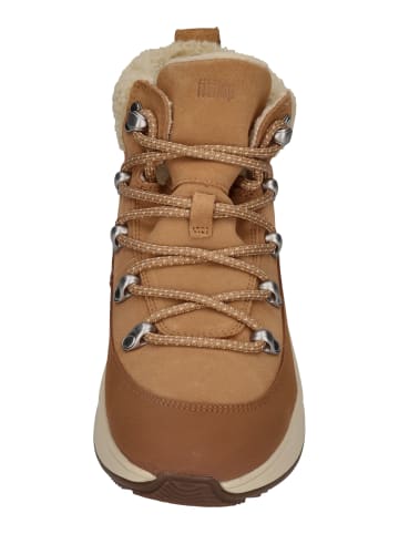 fitflop Stiefeletten F-MODE TEDDY-COLLAR WARM in natur