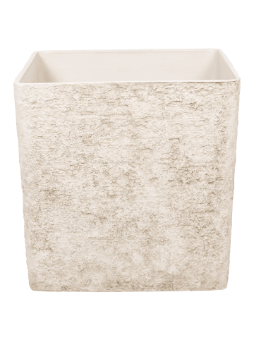 Beliani Outdoor Blumentopf THALASSA in Beige - (W) 44 x (H) 44 x (L) 44 cm